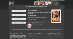 Desktop Screenshot of makemyplayingcards.com
